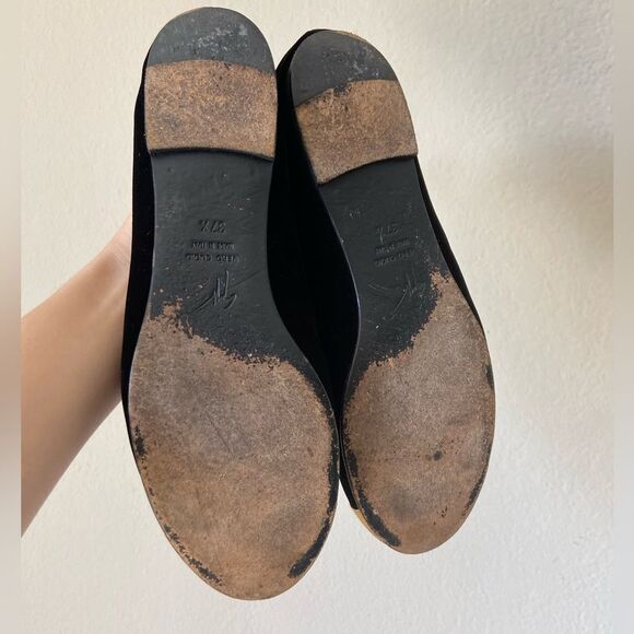 Giuseppe Zanotti Black Velvet Loafters Size 7,5 - Picture 10 of 10